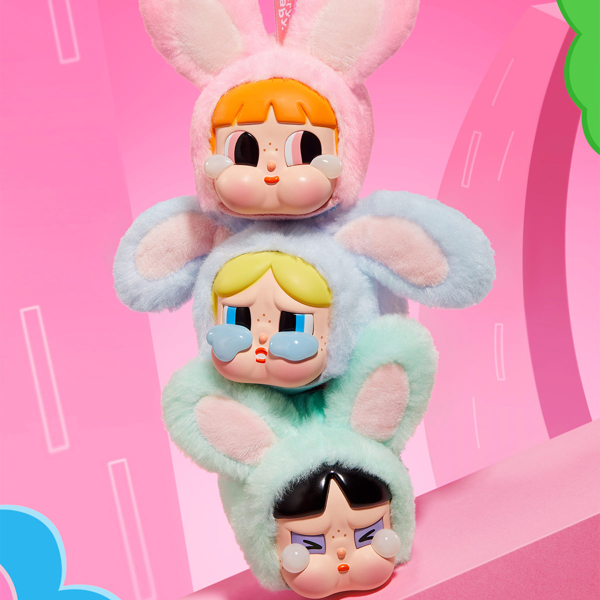 CRYBABY × Powerpuff Girls Series-Vinyl Face Plush Blind Box