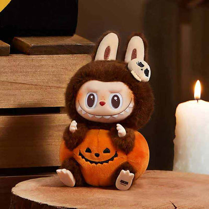 THE MONSTERS Halloween Series-Sitting Pumpkin Vinyl Plush Pendant Doll